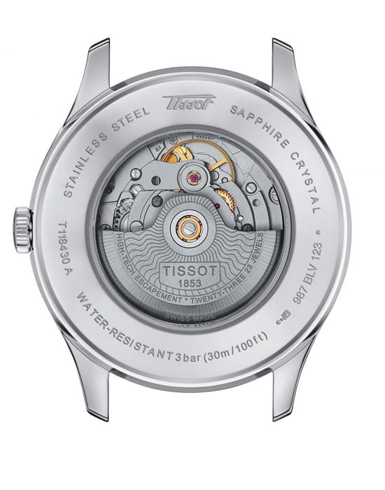 Оригинальные часы Tissot Tissot Heritage Visodate Powermatic 80 T118.430.16.051.00 механические калибр механизма  общий вид